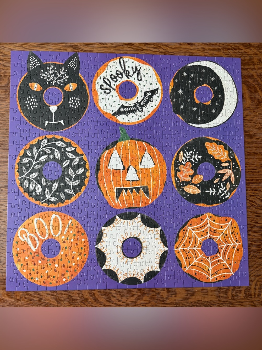 Spooky Treats Halloween 500 Piece Good Puzzles by Galison Complete